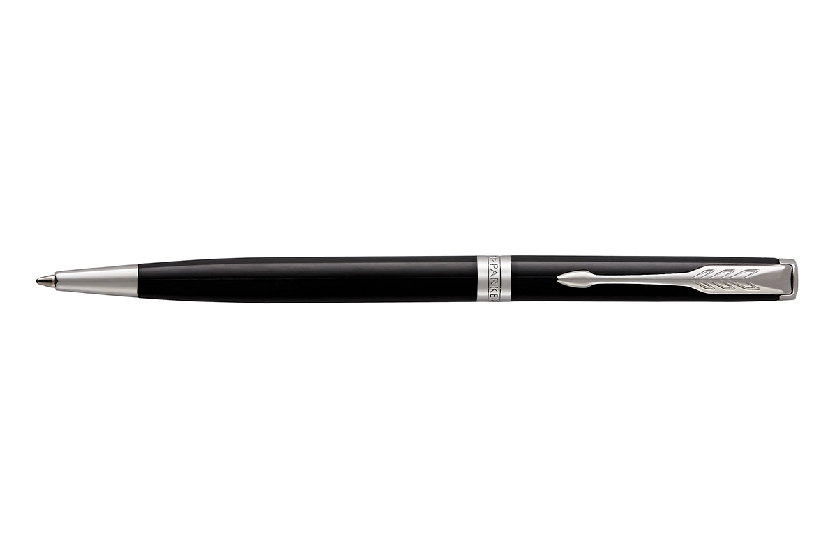 Een Parker Sonnet Black Lacquer CT Slim Balpen koop je bij Pengraveren.nl