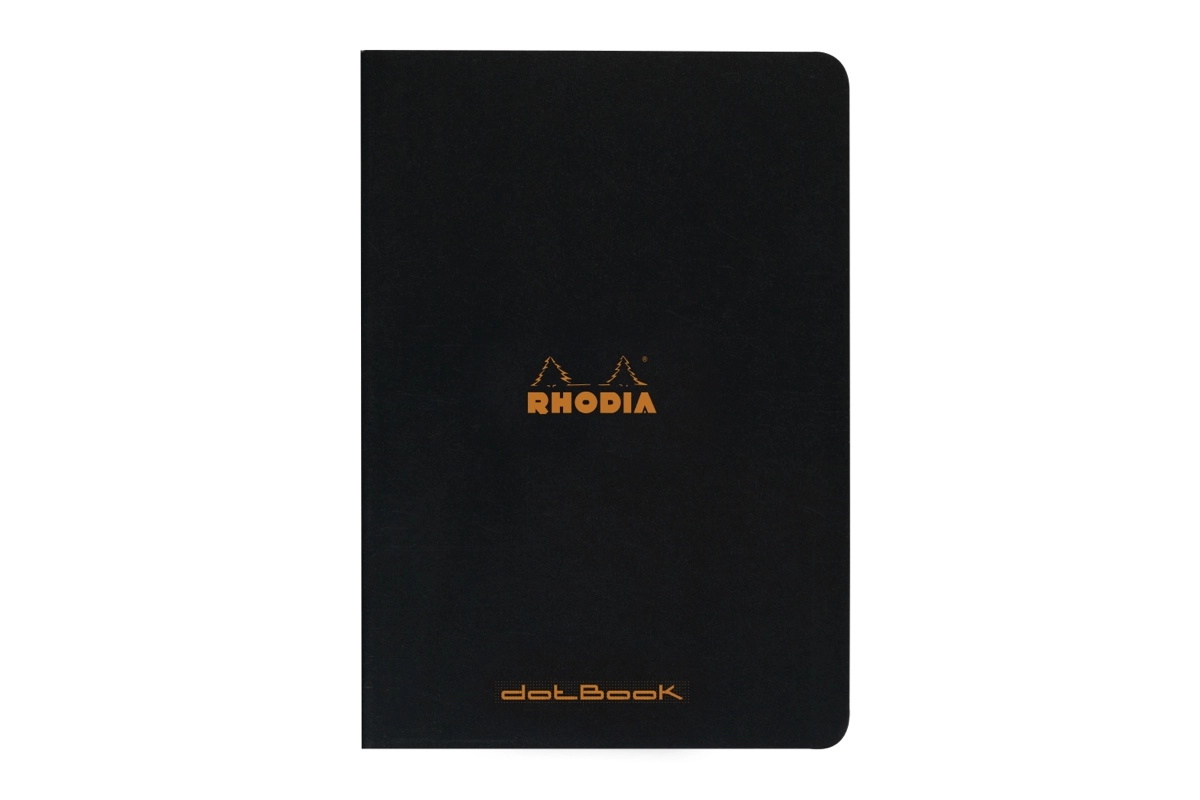 Een Rhodia Schrift A4 - Zwart - Dotted koop je bij P.W. Akkerman Amsterdam