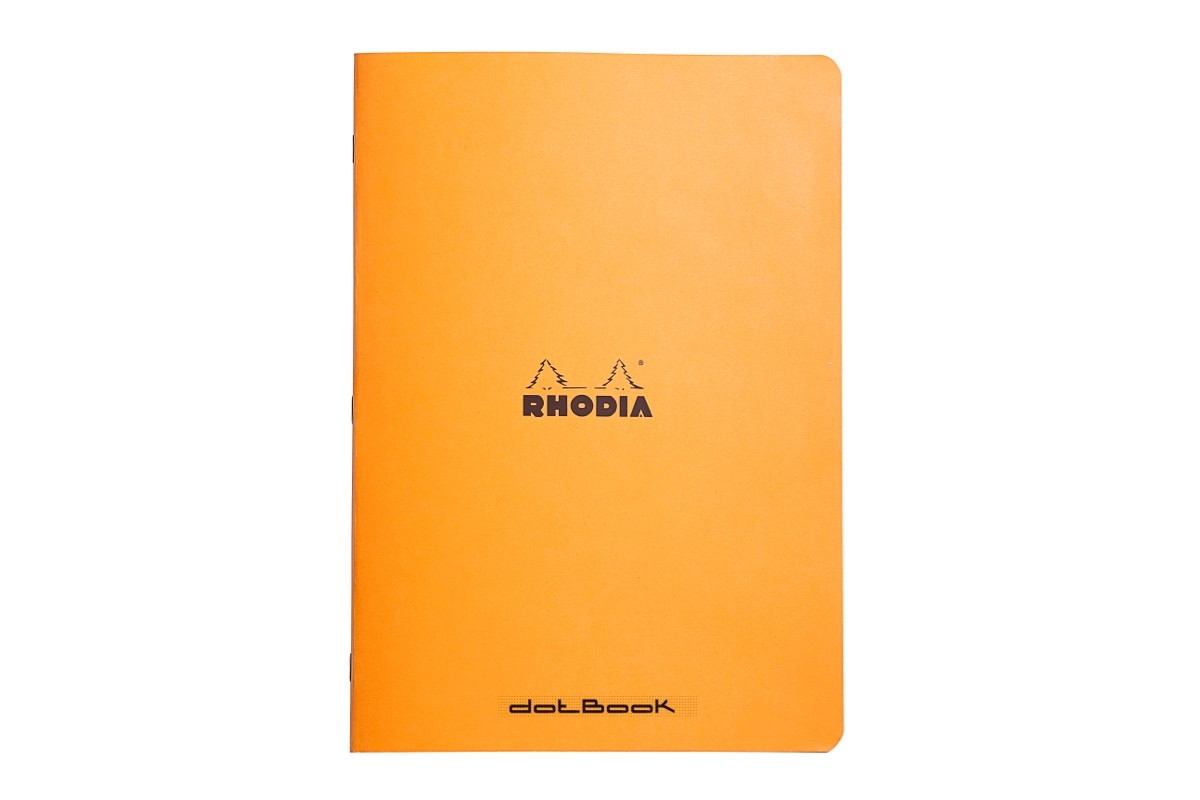 Een Rhodia Schrift A4 - Oranje - Dotted koop je bij P.W. Akkerman Amsterdam