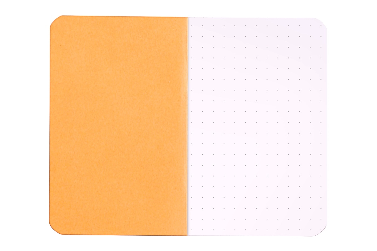 Een Rhodia Schrift 7.5x12cm - Oranje - Dotted koop je bij P.W. Akkerman Amsterdam