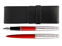 Een Waterman Embleme Red Set Vulpen + Balpen + pen-etui koop je bij Pengraveren.nl