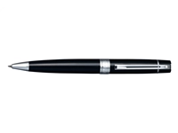 Een Sheaffer 300 Glossy Black Chrome Trim Balpen koop je bij Pengraveren.nl