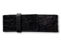 Een Verona Cow Leather Pen Case Black Croco for 2 Pens koop je bij Pengraveren.nl