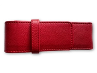 Een Verona Cow Leather Pen Case Red for 2 Pens koop je bij Pengraveren.nl