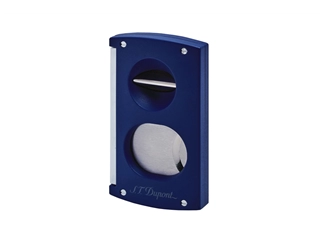 Een S.T. Dupont Double Blade Cigar Cutter Matte Blue koop je bij P.W. Akkerman Amsterdam