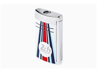 Een S.T. Dupont x 24H Le Mans MaxiJet White/Chrome Aansteker koop je bij P.W. Akkerman Amsterdam