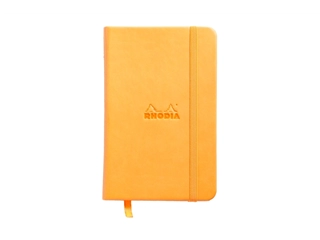 Een Rhodia Webnotebook A6 - Oranje - Gelinieerd koop je bij P.W. Akkerman Amsterdam