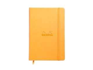 Een Rhodia Webnotebook A5 - Oranje - Gelinieerd koop je bij P.W. Akkerman Amsterdam