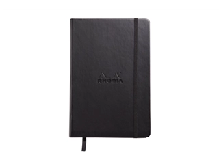 Een Rhodia Webnotebook A5 - Zwart - Gelinieerd koop je bij P.W. Akkerman Amsterdam