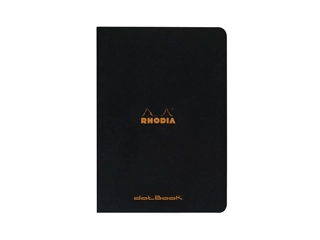 Een Rhodia Schrift A4 - Zwart - Dotted koop je bij P.W. Akkerman Amsterdam