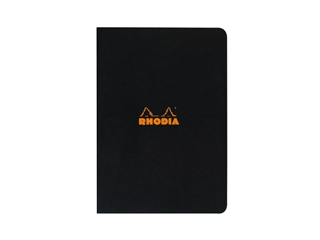 Een Rhodia Schrift A4 - Zwart - Gelinieerd koop je bij P.W. Akkerman Amsterdam