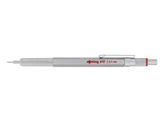 Een Rotring 600 0.5mm Silver Mechanical Pencil koop je bij P.W. Akkerman Amsterdam