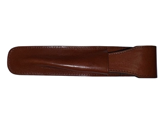 Een Verona Brown Leather Flap 1 Pen Etui koop je bij P.W. Akkerman Amsterdam