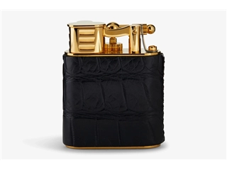 Buy your Dunhill Turbo Black Alligator Leather Gold Plated Aansteker at P.W. Akkerman Amsterdam