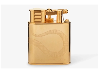 Buy your Dunhill Turbo &#39;Serpent Engraved&#39; Gold Lighter at P.W. Akkerman Amsterdam