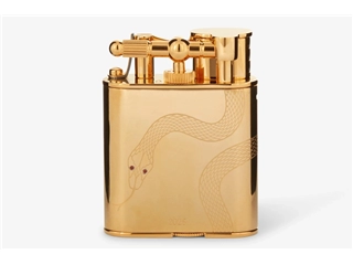 Buy your Dunhill Turbo &#39;Serpent Engraved&#39; Gold Lighter at P.W. Akkerman Amsterdam