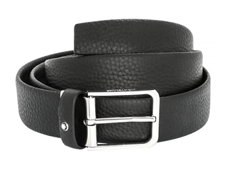 Buy your Montblanc Men Black Leather and Stainless Steel Belt 120cm at P.W. Akkerman Amsterdam