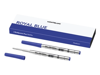 Een Montblanc Balpenvullingen Royal Blue Medium koop je bij P.W. Akkerman Amsterdam