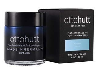 Een Otto Hutt Inktpot 30ml Blue Sky - Lilies koop je bij P.W. Akkerman Amsterdam