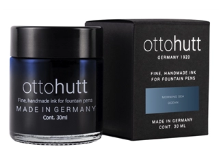 Een Otto Hutt Inktpot 30ml Morning Sea - Ocean koop je bij P.W. Akkerman Amsterdam