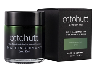 Een Otto Hutt Inktpot 30ml Spring Mountain - Basil koop je bij P.W. Akkerman Amsterdam