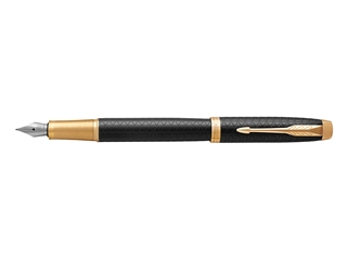 Een Parker IM Premium Füllfederhalter in Schwarz / Gold koop je bij P.W. Akkerman Amsterdam