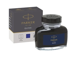 Een Parker Quink Ink Bottle Blue koop je bij P.W. Akkerman Amsterdam