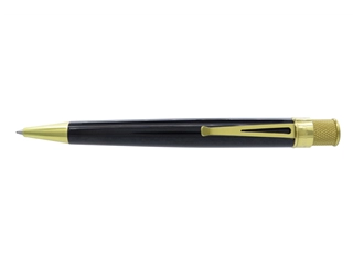 Een Retro 51 Tornado Brass Classic Black Rollerball koop je bij P.W. Akkerman Amsterdam