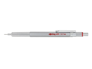 Een Rotring 600 0.7mm Silver Druckbleistift koop je bij P.W. Akkerman Amsterdam