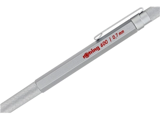 Een Rotring 600 0.7mm Silver Druckbleistift koop je bij P.W. Akkerman Amsterdam