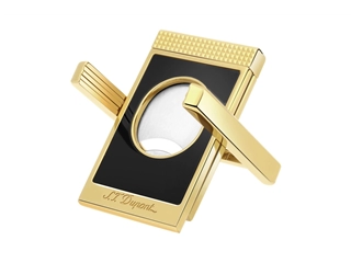 Een S.T. Dupont Cigar Cutter Stand Black/Gold koop je bij P.W. Akkerman Amsterdam