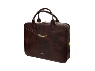 Buy your S.T. Dupont Briefcase Atelier Document Holder in Brown Cloudy Leather at P.W. Akkerman Amsterdam