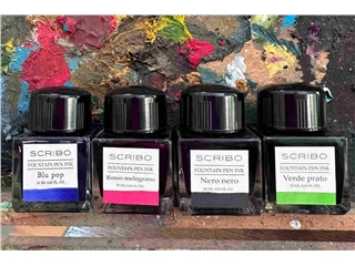 Een Scribo Mini Ink Collection &#39;Art&#39; Set van 4 20ml Inktpotjes koop je bij P.W. Akkerman Amsterdam