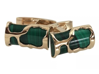 Buy your Visconti &#39;Art&#39; Malachite Vermeil Cufflinks at P.W. Akkerman Amsterdam