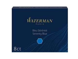 Een Waterman Inktpatronen Standard Long Serenity Blue koop je bij P.W. Akkerman Amsterdam