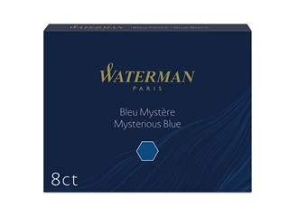 Een Waterman Inktpatronen Standard Long Mysterious Blue koop je bij P.W. Akkerman Amsterdam