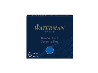 Een Waterman Inktpatronen International Short Serenity Blue koop je bij P.W. Akkerman Amsterdam