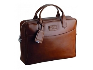 Buy your ST Dupont D-Line document bag brown at P.W. Akkerman Amsterdam