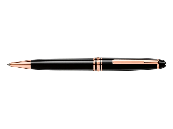 Een Montblanc Meisterstück Classique Rose Gold Balpen koop je bij P.W. Akkerman Amsterdam