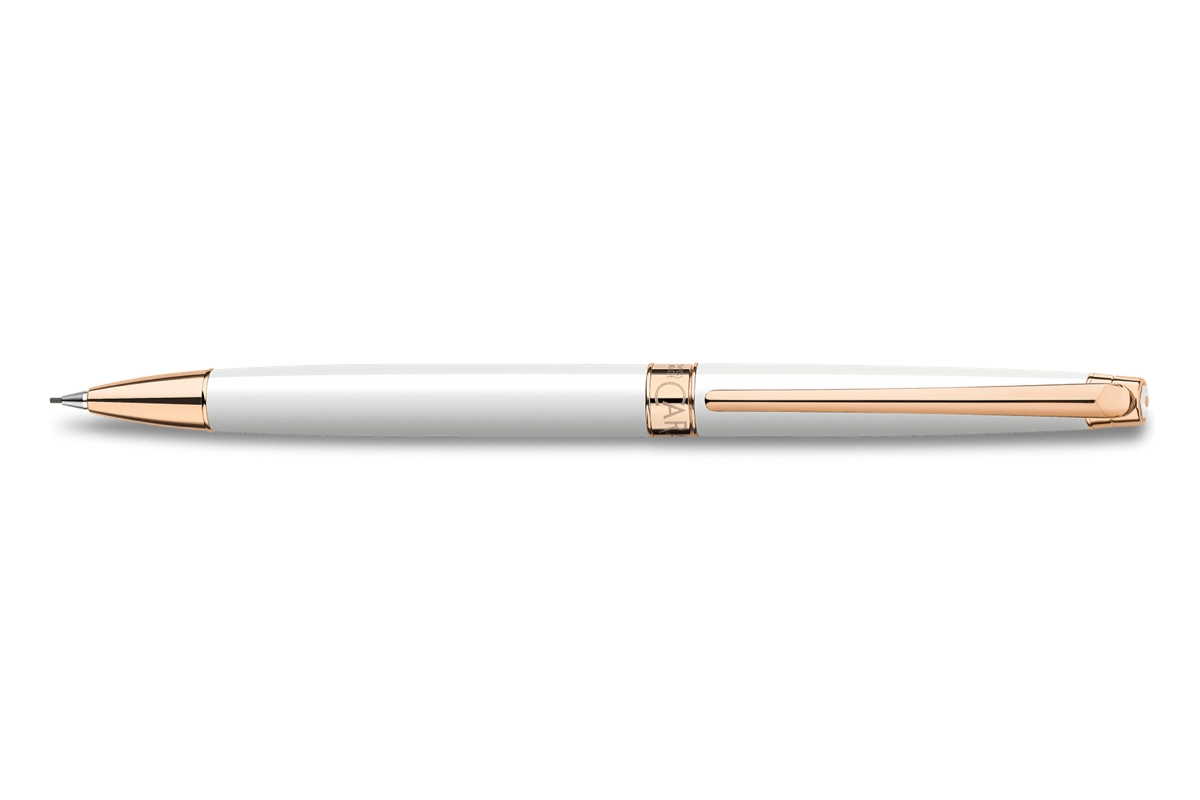 Een Caran d'Ache Léman Slim White Rose Gold Vulpotlood koop je bij Pengraveren.nl