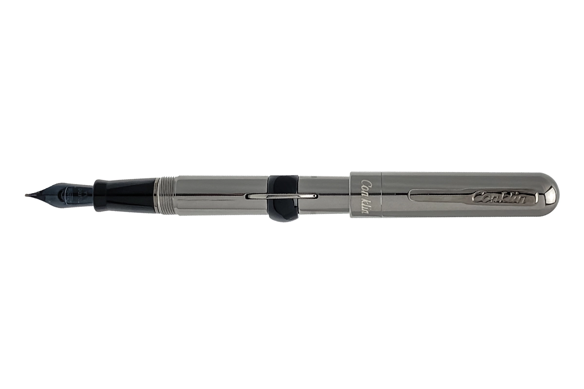 Buy your Conklin Mark Twain Crescent Filler Gunmetal LE (1898) Fountain Pen at P.W. Akkerman Amsterdam