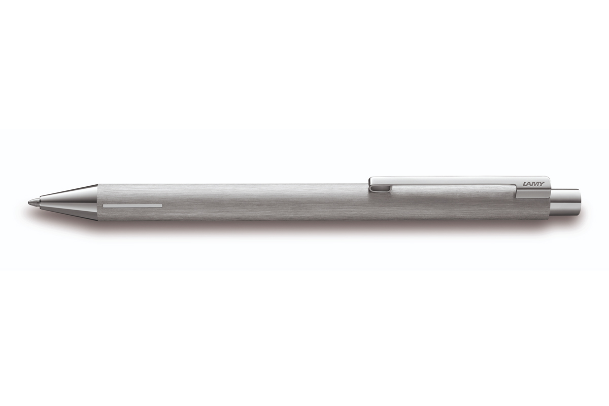 Een LAMY Econ Brushed Steel Balpen koop je bij Pengraveren.nl