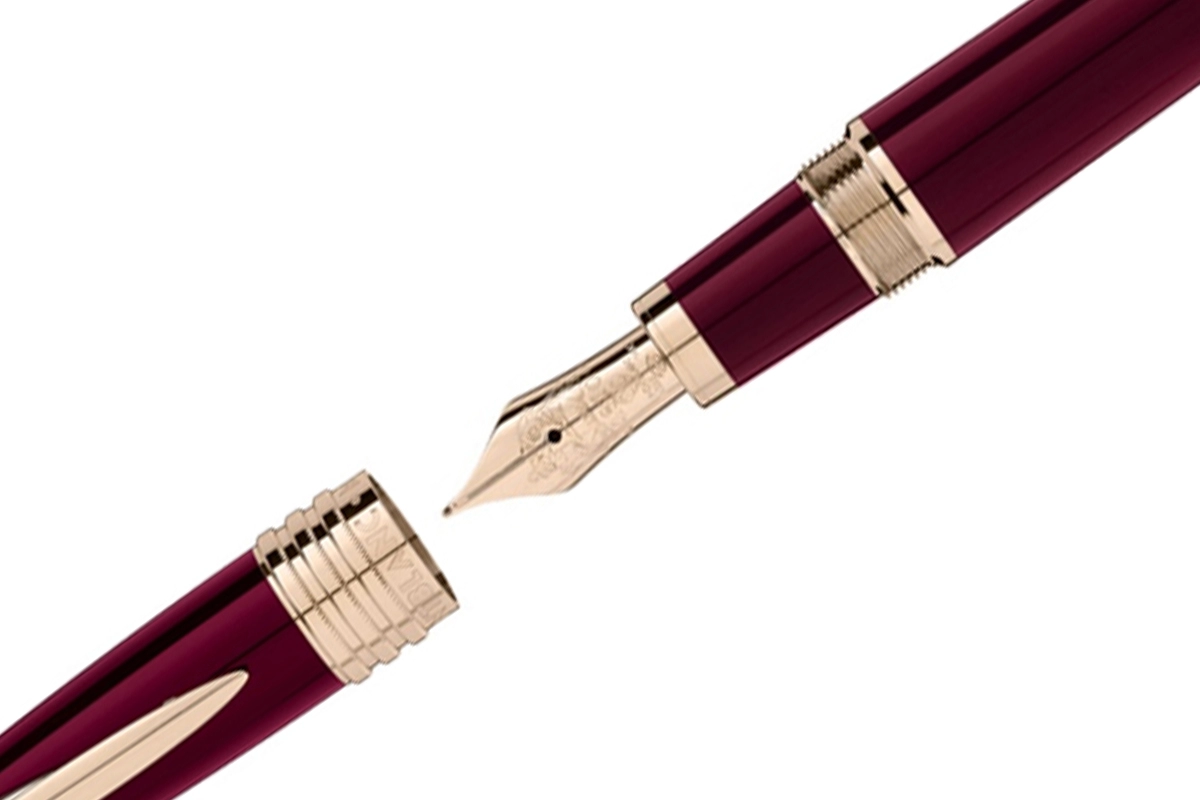 Een Montblanc Great Characters John F. Kennedy Burgundy Vulpen koop je bij Pengraveren.nl