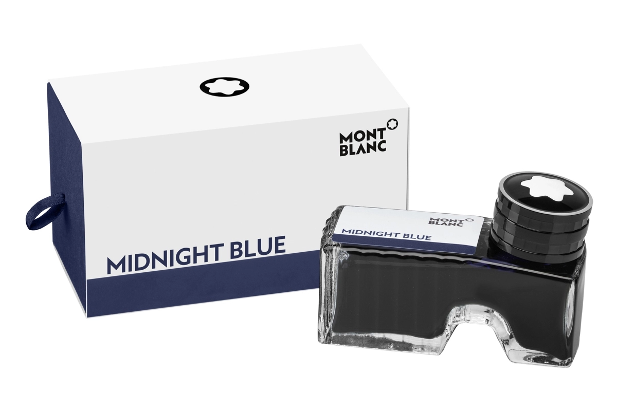 Een Montblanc Inktpot 60ml Midnight Blue koop je bij P.W. Akkerman Amsterdam