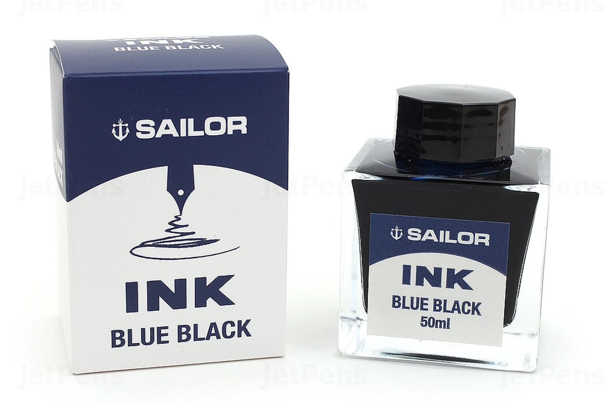 Een Sailor Inktpot Blauw/Zwart koop je bij Pengraveren.nl