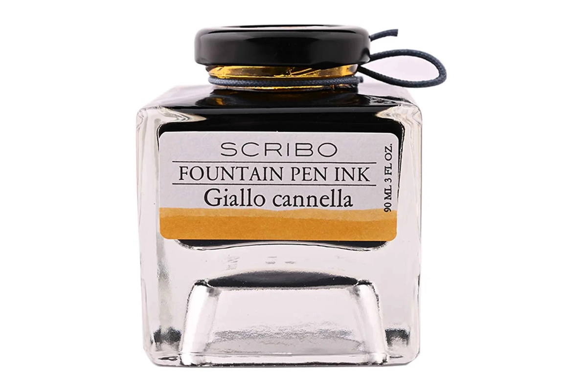 Een Scribo 'Giallo Cannella' Inktpot 90ml koop je bij P.W. Akkerman Amsterdam