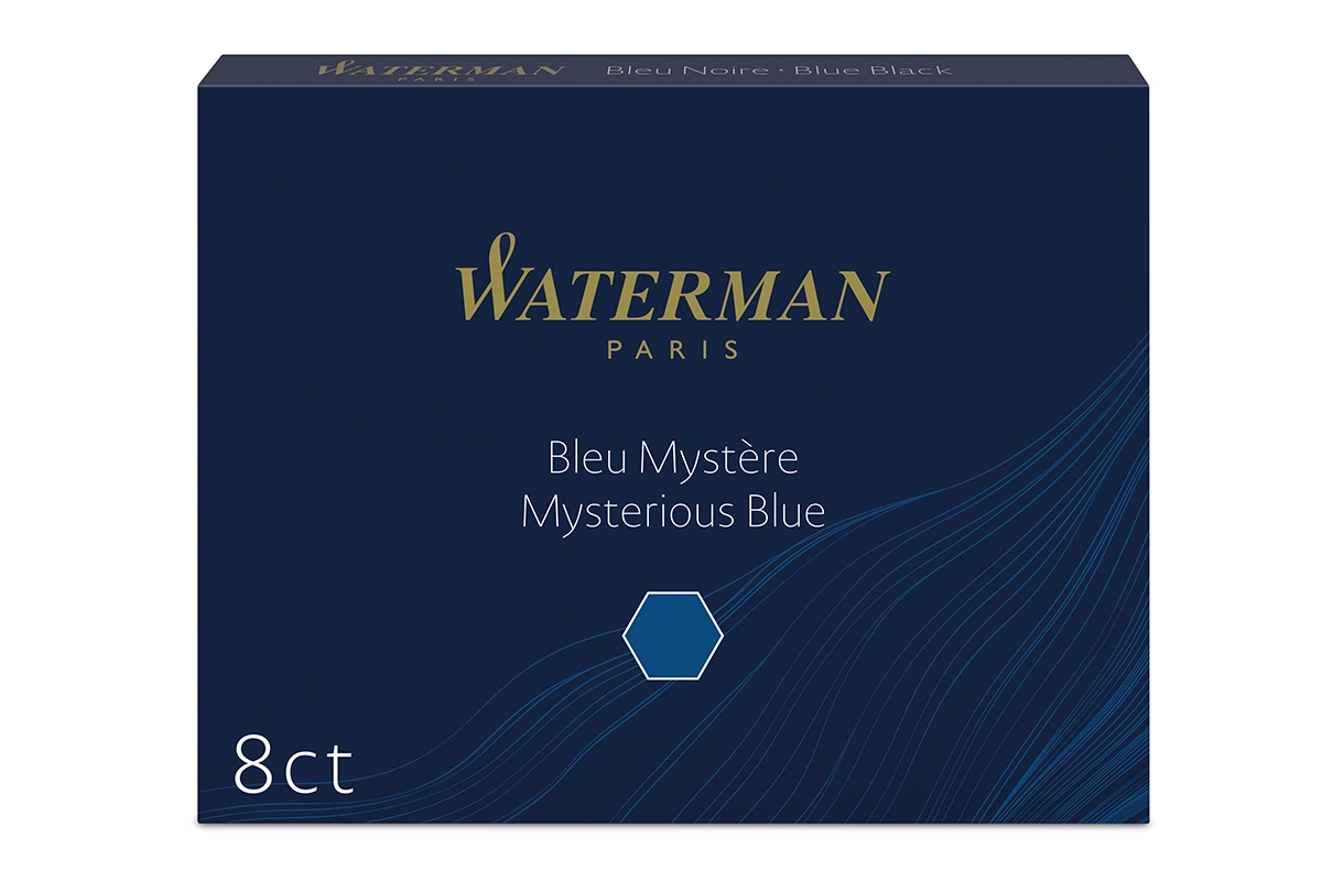 Een Waterman Inktpatronen Standard Long Mysterious Blue koop je bij Pengraveren.nl